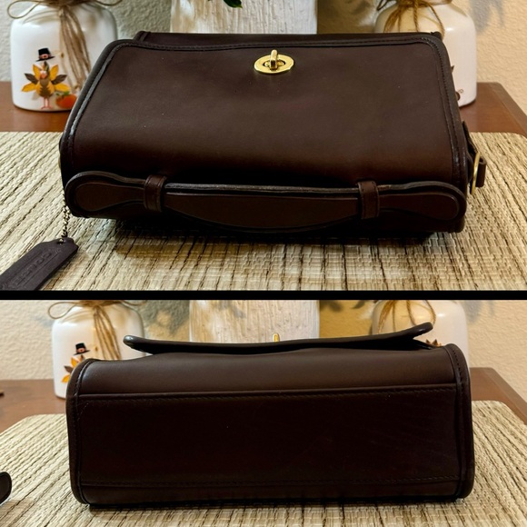 ❤️SOLD❤️Vintage Coach Mahogany Court Bag 9870 - Picture 4 of 10